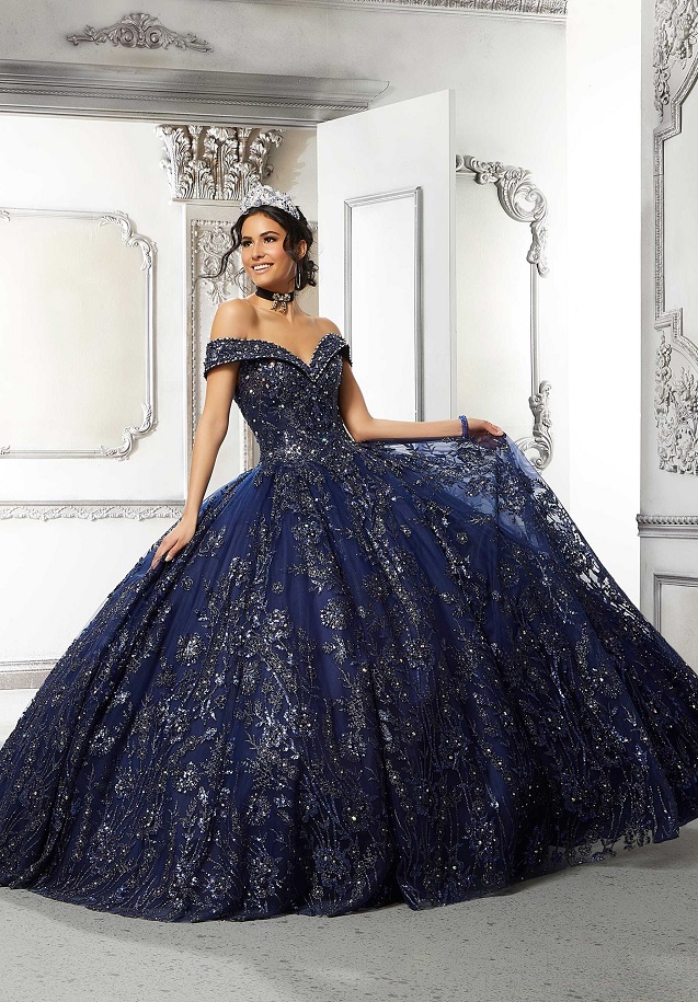 Gekleurde trouwjurk 89313 Morilee